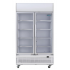 POLAR - Vitrine réfrigérée avec caisson lumineux positive blanche 2 portes vitrées 950L - SERIE G