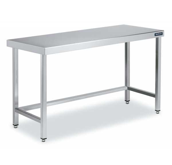 Table avec Trou Vide-Déchets en Inox avec Demi-Étagère - Distform Pas Cher