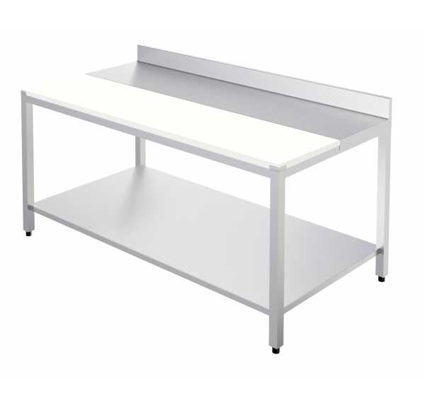 DISTFORM - Table adossée de découpe profondeur 600 avec étagère