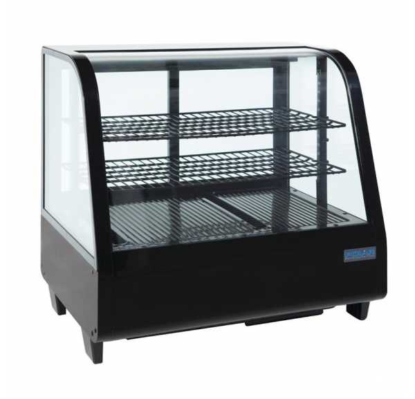 POLAR - Vitrine réfrigérée positive de comptoir vitrée 100L