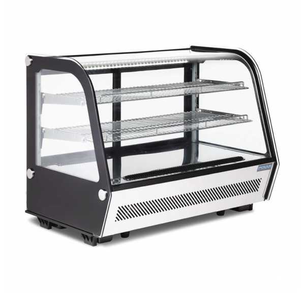 POLAR - Vitrine réfrigérée positive de comptoir vitrée 160L