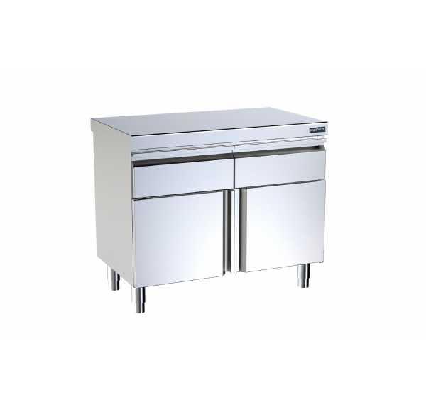 DISTFORM - Meuble central avec tiroirs et portes battantes profondeur 600