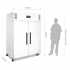POLAR - Armoire négative ventilée -10/-20°C  2 portes pleines GN2/1 blanc 1200 litres - SERIE G