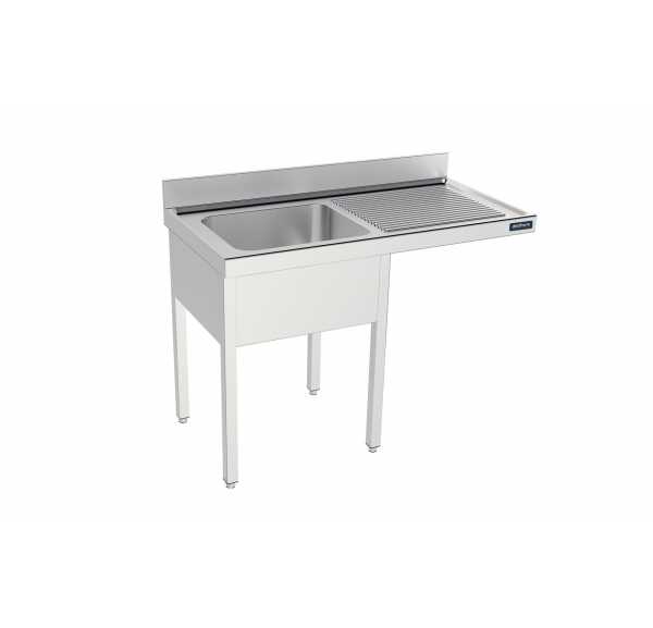 DISTFORM - Plonge spéciale lave-vaisselle 1 bac égouttoir à droite profondeur 700