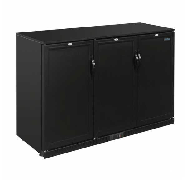 POLAR - Arrière-bar 3 portes pleines noir