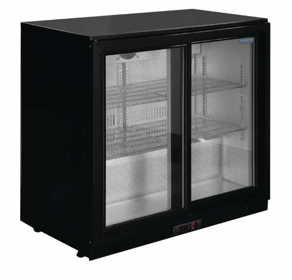 POLAR - Arrière bar +2/+8°C 2 portes vitrées coulissantes - SERIE G