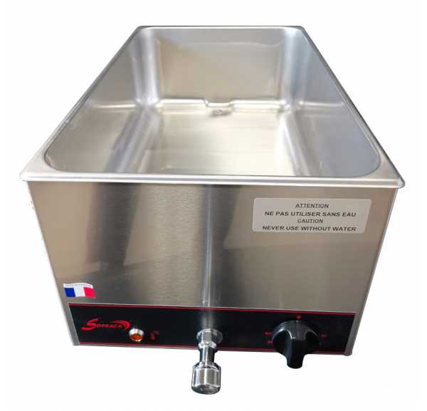 SOFRACA - Bain marie électrique avec vidange en profondeur Gn 1/1