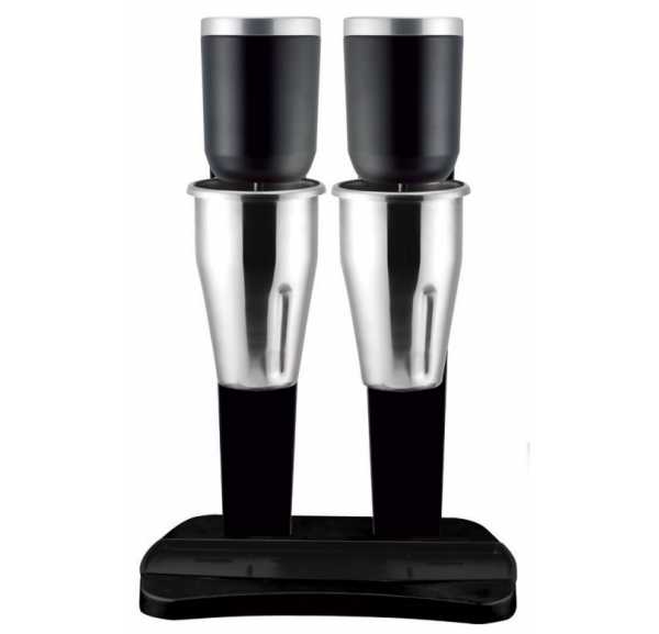 SOFRACA - Shaker électrique noir avec 2 bols inox 2x1 litre