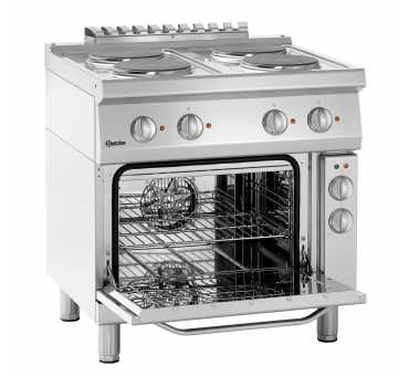 CUISINIERE ELECTRIQUE 4 PLAQUES AVEC FOUR - Mareno - Restauration  professionnelle - NC9FE8E 