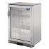 POLAR - Arrière-bar 1 porte vitrée pivotante inox 138L