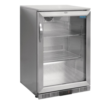 Arrière-bar une porte pivotante Polar Série G inox 138L