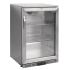 POLAR - Arrière-bar 1 porte vitrée pivotante inox 138L