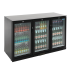 POLAR - Arrière bar réfrigéré 3 portes vitrées pivotantes 330L - SERIE G