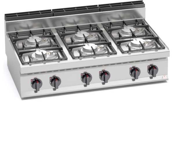 BERTO'S - TOP 6 feux vifs gaz G7F6BPW - MACROS 700