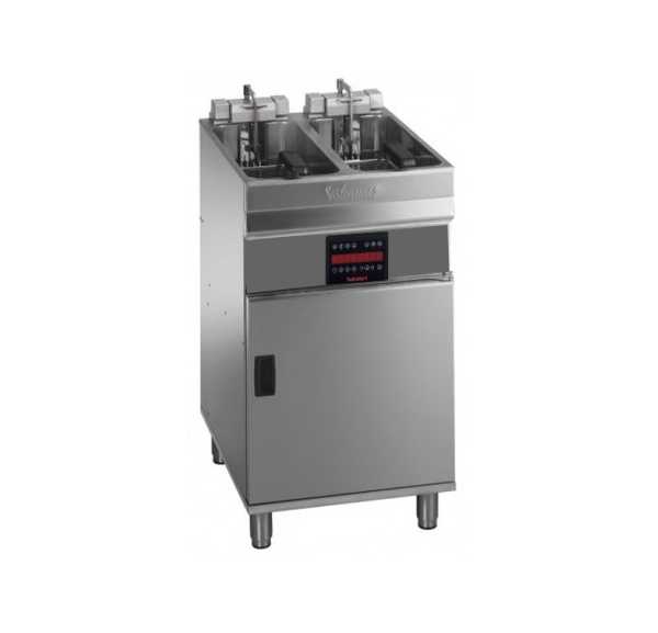 VALENTINE - Friteuse électrique à commandes électroniques à très hautes performances sur coffre 2 x 9-10 litres