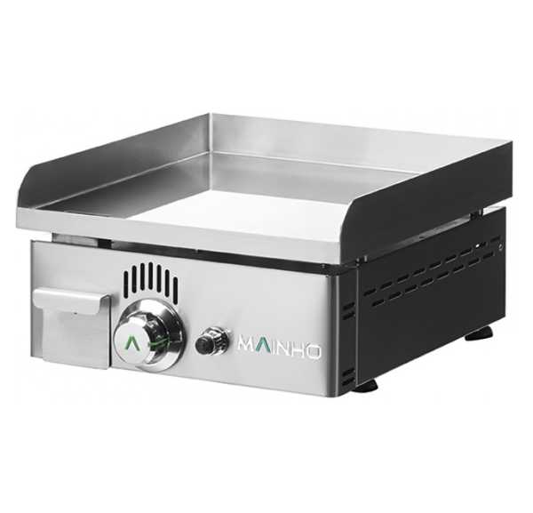 MAINHO - Plancha professionnelle gaz chrome dur 395x430mm - NOVO-CROM