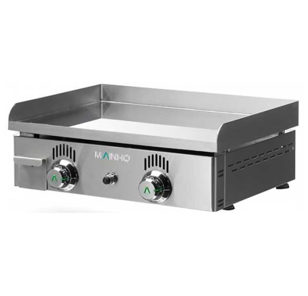 MAINHO - Plancha professionnelle gaz chrome dur 595x430mm - NOVO-CROM