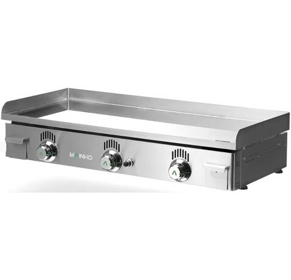 MAINHO - Plancha professionnelle gaz chrome dur 995x430mm - NOVO-CROM