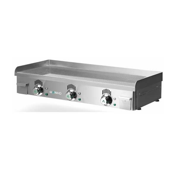 MAINHO - Plancha gaz rainurée chrome dur 995x430mm - NOVO-CROM