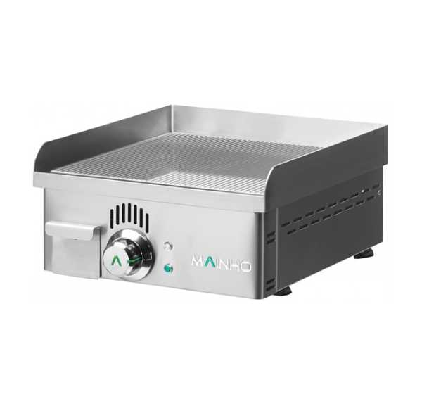 MAINHO - Plancha électrique rainurée chrome dur 395x430mm - NOVO-CROM
