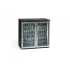 GAMKO - Arrière bar réfrigéré de bouteilles 2 portes battantes vitrées finition inox H.840mm - MAXIGLASS