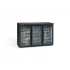 GAMKO - Arrière bar réfrigéré de bouteilles 3 portes battantes vitrées H.840mm - MAXIGLASS