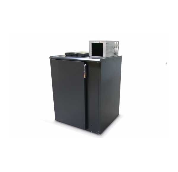 GAMKO - Refroidisseur de poubelle anthracite en panneaux 1 porte