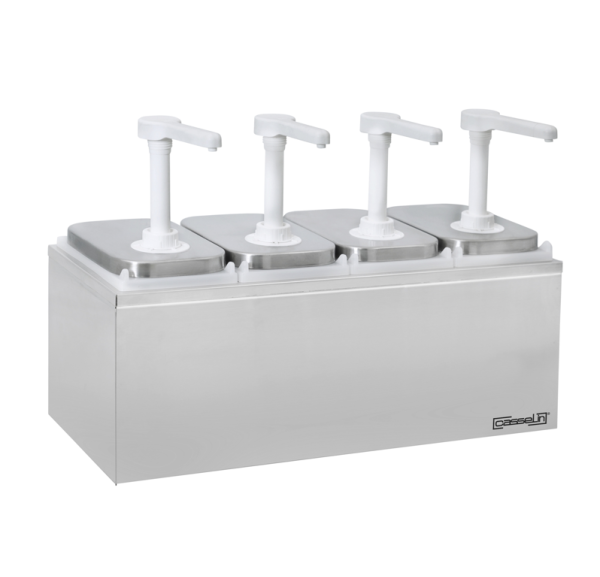 CASSELIN - Pompe à sauce professionnel neutre 4x2L - CPSN42L