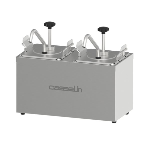 CASSELIN - Pompe à sauce professionnel neutre 2x2.5L - CPSN2