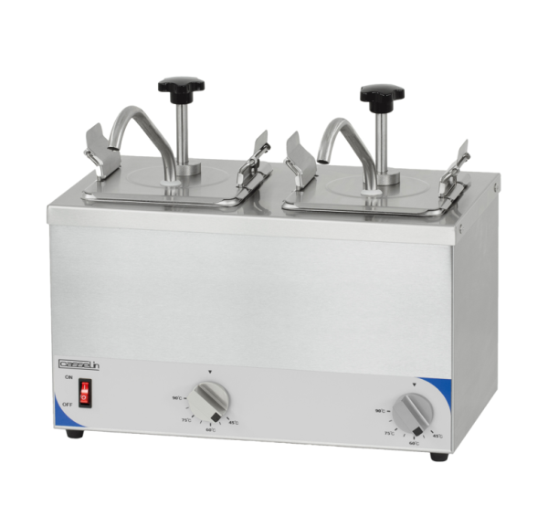 CASSELIN - Pompe à sauce chauffante professionnel 2x2.5L - CPSC2