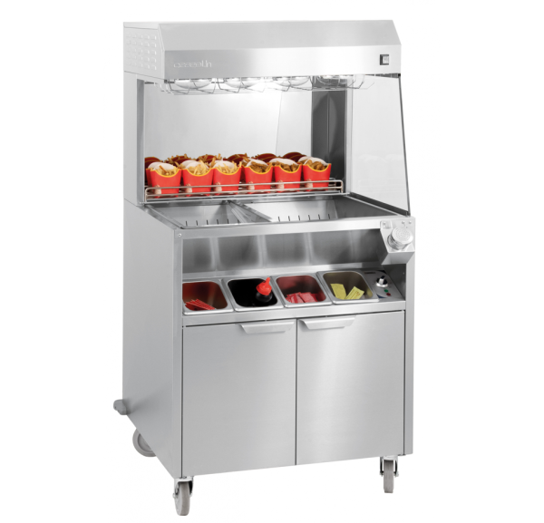 CASSELIN - Poste de salage double chauffe sur roues - CPDSDC800