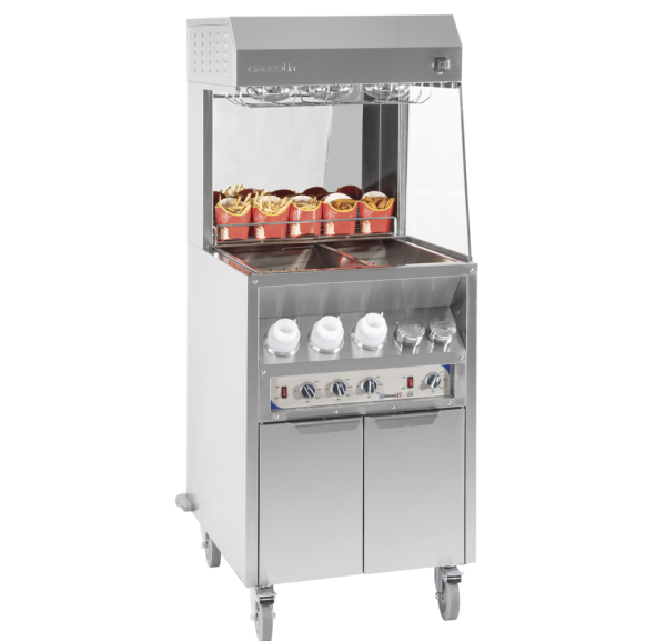 CASSELIN - Poste de salage et chauffe sauce sur roues 600 - CPDSCS600