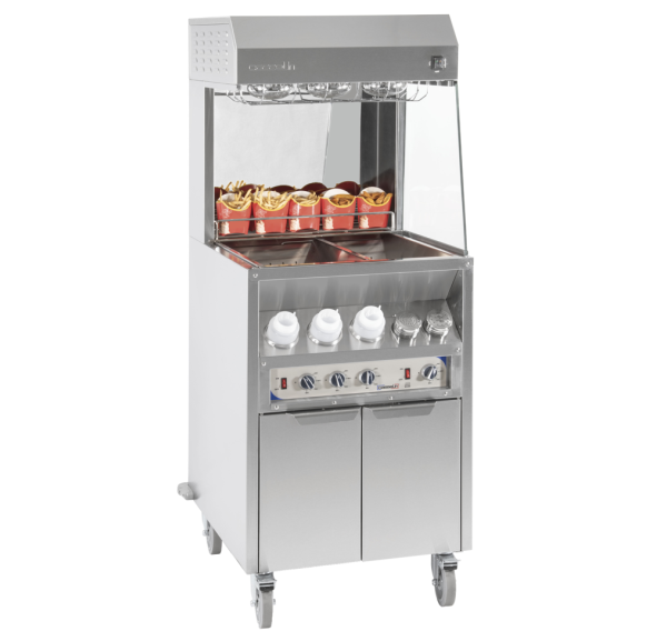 CASSELIN - Poste de salage et chauffe sauce sur roues 800 - CPDSCS800