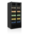 TEFCOLD - Vitrine réfrigéré noire portes vitrées pleine hauteur à charnières 
FS890H BLACK