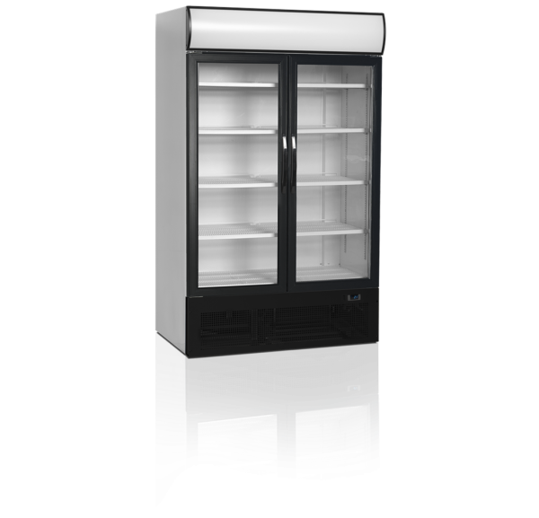 TEFCOLD - Armoire réfrigérée porte vitrée à cadre aluminium à charnières - FSC1200H