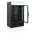 TEFCOLD - Armoire réfrigérée noire porte vitrée à cadre aluminium à charnières - FSC1200H BLACK