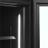 TEFCOLD - Armoire réfrigérée noire porte vitrée à cadre aluminium à charnières - FSC1200H BLACK