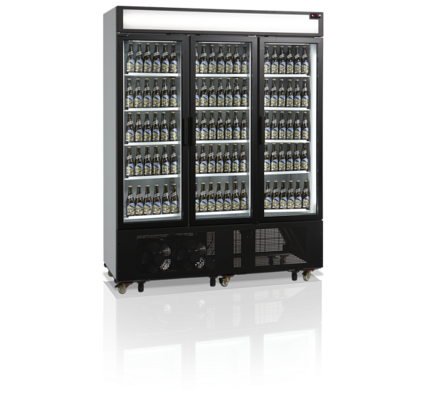 TEFCOLD - Réfrigérateur portes vitrées à cadre aluminium à charnières 1315 L - FSC1600H