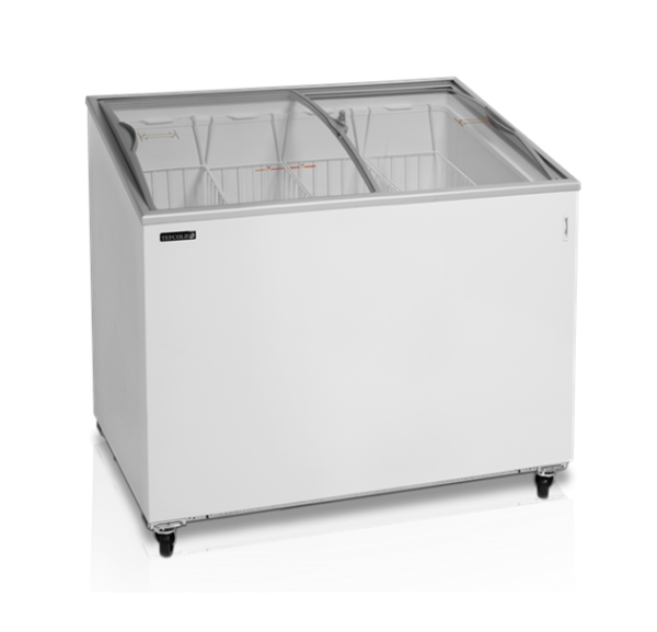TEFCOLD - Conservateur coffre blanc couvercles vitrés bombés 264 L - IC300SCEB