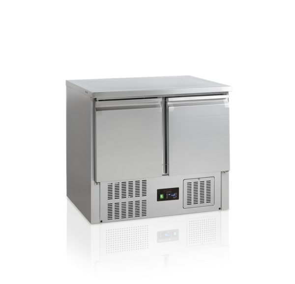 TEFCOLD - Saladette réfrigérée GN1/1 2 portes réglables acier inox 260 L - GS91