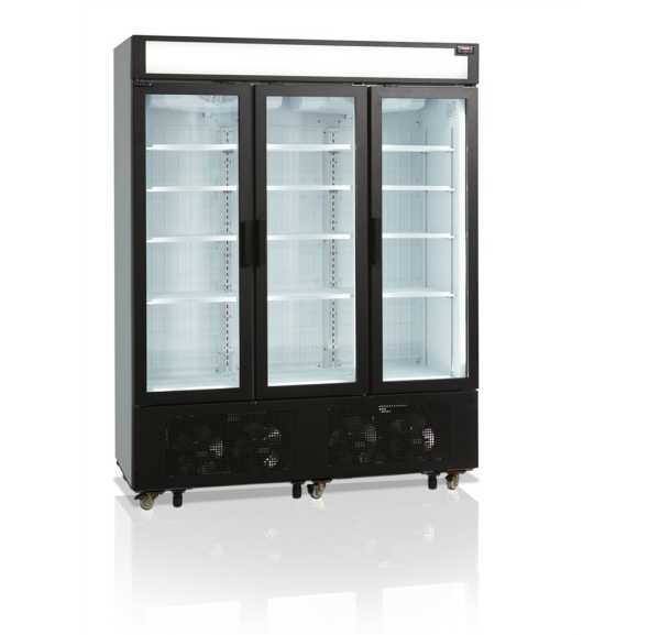 TEFCOLD - Armoire réfrigérée vitrées 3 portes avec 2 systèmes de réfrigération séparés 1252 L - UFSC1600GCP