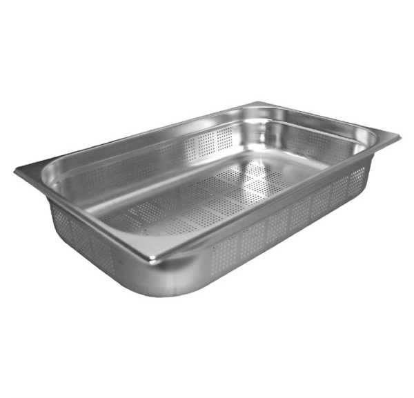 VOGUE - Bac gastronorme inox perforé GN 1/1 100 mm - K841