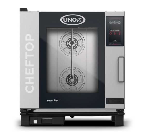 UNOX - Four électrique mixte 7 niveaux GN1/1 avec lavage automatique 34,7 kWh/jour - CHEFTOP MIND.MAPS COUNTERTOP ONE