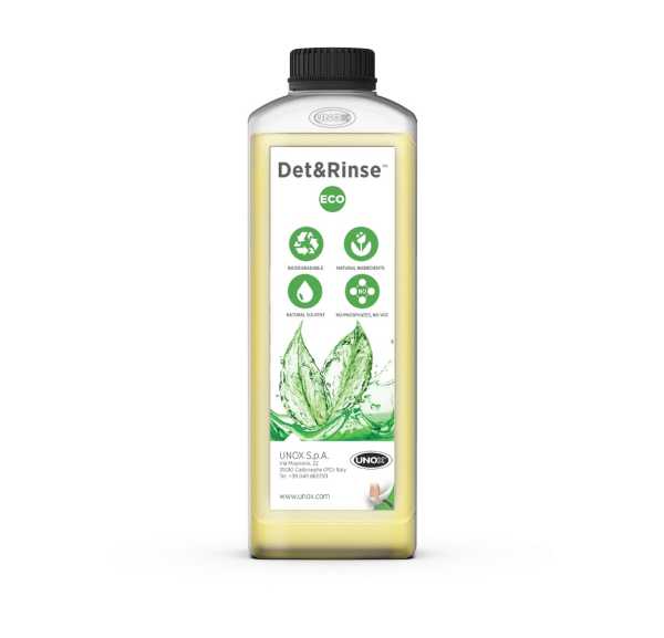 UNOX - 10 bidons d'1 litre de détergent bio pour lavage automatique - DET&RINSE ECO