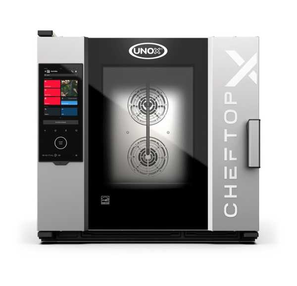 UNOX - Four électrique mixte 6 niveaux GN2/1 panneau de contrôle tactile 16" - CHEFTOP-X