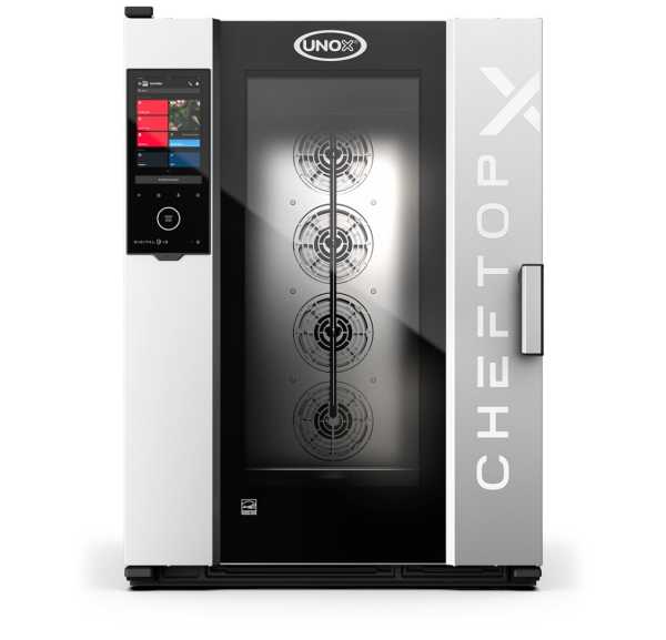 UNOX - Four électrique mixte 10 niveaux GN2/1 panneau de contrôle tactile 16" - CHEFTOP-X