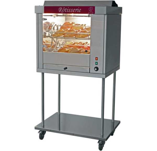 MAP - Rôtissoire à 3 balancelles électrique 9 poulets de 1,6 kg