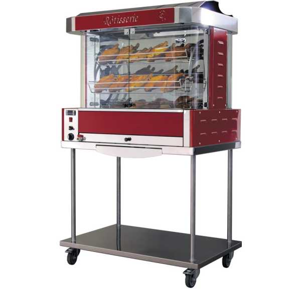 MAP - Rôtissoire à 3 balancelles électrique 36 poulets de 1,6 kg