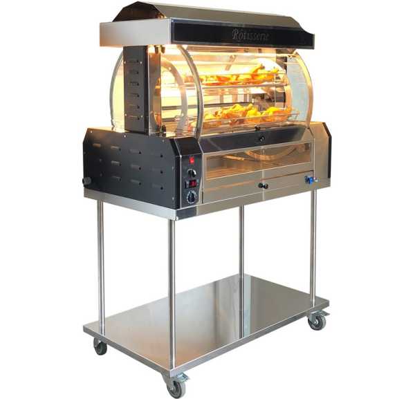 MAP - Rôtissoire à 5 balancelles électrique 25 poulets de 1,6 kg