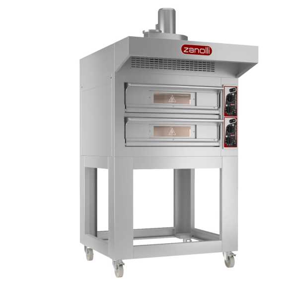ZANOLLI - Four à pizzas électrique 2 chambres x 4 pizzas Ø 33 - CITIZENEP4+4/MC
